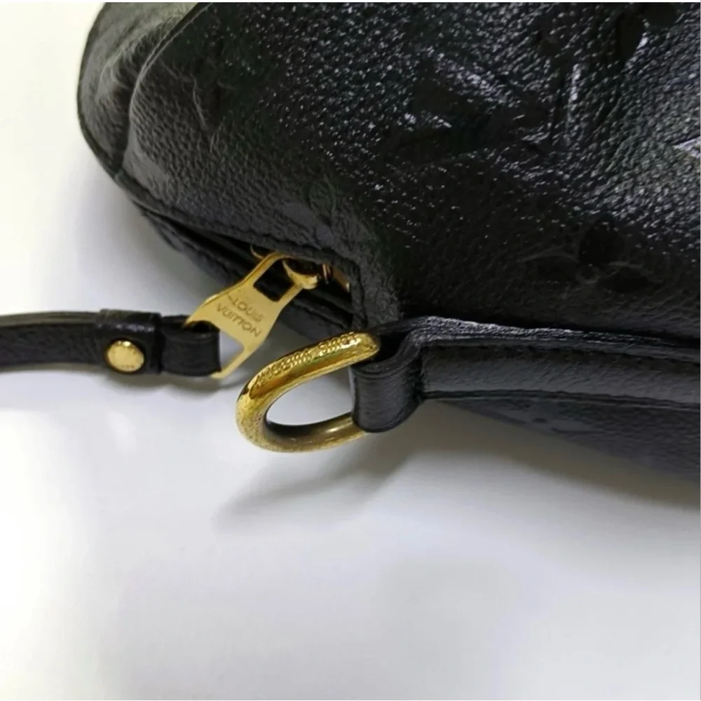 Louis Vuitton Black Embossed Satchel